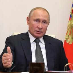Президент Владимир ПУТИН на видеовстрече с избранными главами регионов. Фото пресс-службы главы государства
