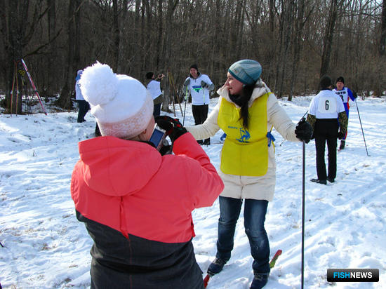 Бронзовый призер лыжной гонки – преподаватель ВМРК Дарья ЛОГИНОВА – после финиша
