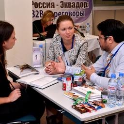 На площадке World Food Moscow прошли переговоры эквадорских экспортеров с отечественными ретейлерами. Фото предоставлено торговым представительством Эквадора в Москве