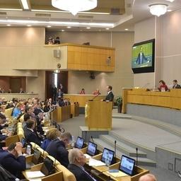 Премьер-министр Дмитрий МЕДВЕДЕВ выступил с отчетом в Госдуме. Фото пресс-службы Правительства