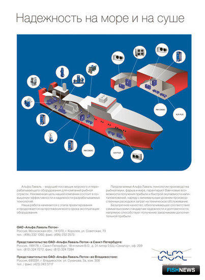 Alfa Laval в спектре модернизации рыболовного флота 