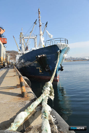 Рыбопродукцию с Шикотана привезло судно «Бухта Наталии»