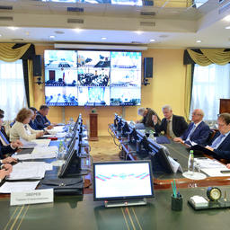 Заседание Общественного совета при Росрыболовстве проходило с подключением регионов по видеоконференцсвязи. Фото пресс-службы ФАР