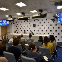 Руководитель Росрыболовства Илья ШЕСТАКОВ на пресс-конференции в Санкт-Петербурге. Фото пресс-службы ФАР