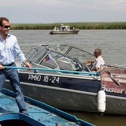 Президент РФ Дмитрий МЕДВЕДЕВ с рабочей поездкой посетил Астраханскую область. Фото – пресс-службы Президента России.