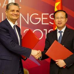 Соглашение о торгово-экономическом сотрудничестве между ЕАЭС и Китайской Народной Республикой подписано на Астанинском экономическом форуме. Фото пресс-службы ЕЭК