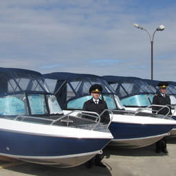 Рыбоохрана Амурского теруправления получила новые катера с мощными подвесными моторами. Фото пресс-службы Амурского ТУ