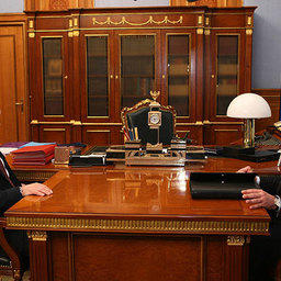 Рабочая встреча Владимира Путина с Андреем Крайним