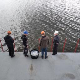 Специалисты АтлантНИРО впервые поставили эксперимент по оценки эффективности рыбозащитного устройства Калининградской ТЭЦ-2. Фото пресс-службы филиала