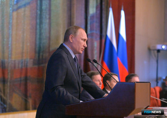Президент России Владимир ПУТИН на семинаре-совещании председателей судов. Фото пресс-службы Кремля