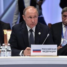 Президент России Владимир ПУТИН на заседании Высшего Евразийском экономического совета. Фото пресс-службы главы государства