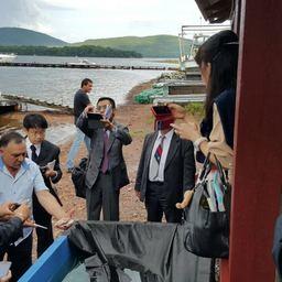 Представители правительства и рыбного бизнеса Японии посетили производственную базу компании «Русская марикультура»