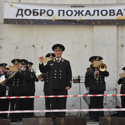 В порту «Всеволода Сибирцева» ждал торжественный прием с оркестром
