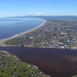 Вид на порт Поронайск