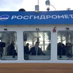 Первое плавание НИС «Профессор Вознесенский» по Иркутскому водохранилищу. Фото пресс-службы Росгидромета