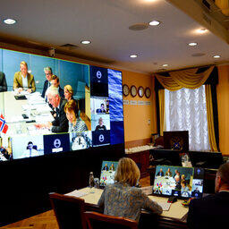 Переговоры проходили в формате видеоконференции. Фото пресс-службы Росрыболовства