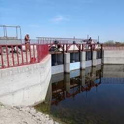 За счет внебюджетных средств отремонтированы гидротехнические сооружения. Фото пресс-службы Главрыбвода