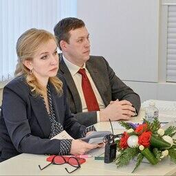 Председатель Хабаровского Крайрыбакколхозсоюза Ольга БУЛКОВА, руководитель комитета рыбного хозяйства региона Никита КОРОЛЬ. Фото пресс-службы объединения