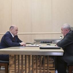 Встреча премьер-министра Михаила МИШУСТИНА с руководителем Федеральной таможенной службы Владимиром БУЛАВИНЫМ. Фото пресс-службы правительства