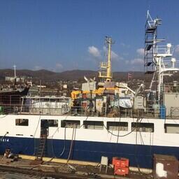 «Омолон» приступает к ходовым испытаниям. Фото пресс-службы Хабаровского судостроительного завода