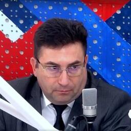 Руководитель Волго-Каспийского теруправления Росрыболовства Олег Малкин. Кадр из трансляции ГТРК «Лотос»