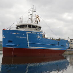 Спуск на воду «Дмитрия Коноплева»