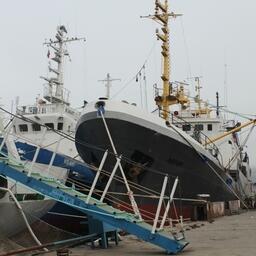 Рыбацкие суда в порту Инкермана