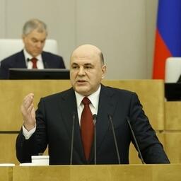 Премьер Михаил МИШУСТИН отчитался в Госдуме о деятельности правительства в 2022 г. Фото пресс-службы кабмина