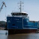 На воду спустили первый краболов «Антея» из восьми, заложенных на НСРЗ. Фото пресс-службы компании