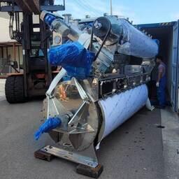 Рыбомучная установка производства Russian Maritime Production Group — машину грузят для отправки в Санкт-Петербург. Фото предоставлено RMPG