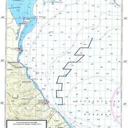 Схема предполагаемого района исследований разноглубинным тралом в октябре 2022 г. Изображение представлено пресс-службой КаспНИРХ