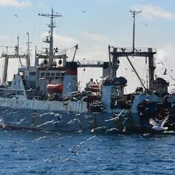 Рыболовецкий траулер на Камчатке. Фото предоставлено «Океанрыбфлотом»