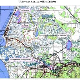 Обзорная схема района работ из проектной документации