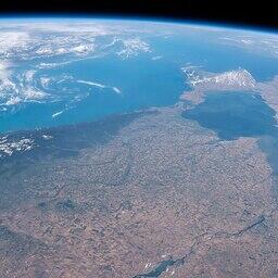 Азовское море, вид из космоса. Фото NASA