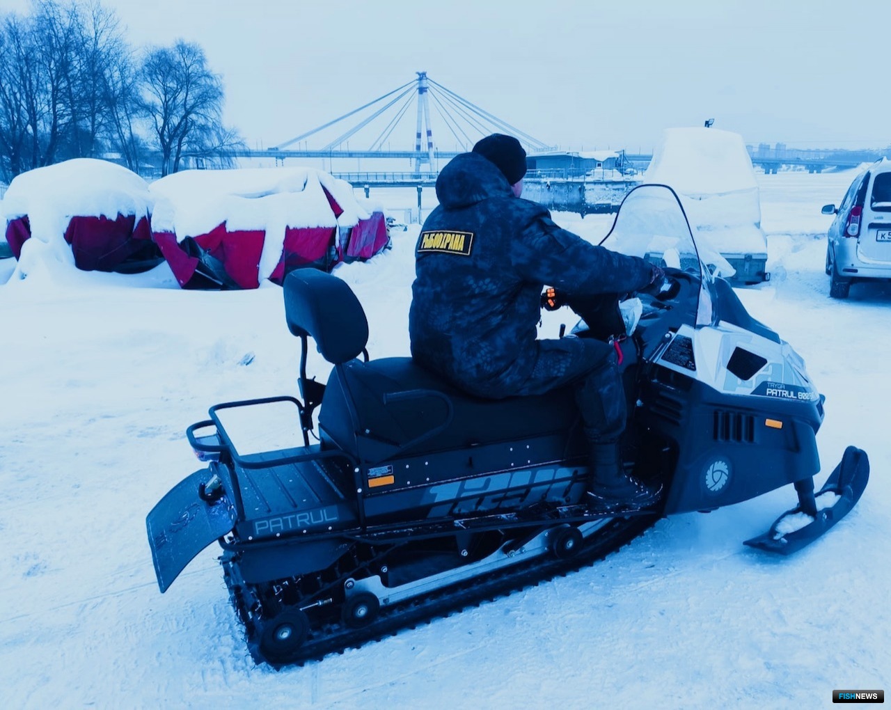 Также в декабре материально-техническая база местной рыбоохраны пополнилась снегоходом. Фото пресс-службы Московско-Окского теруправления Росрыболовства