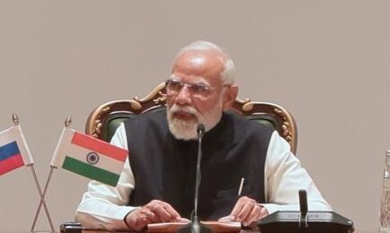 Премьер-министр Индии Нарендра МОДИ. Кадр видео с сайта президента РФ