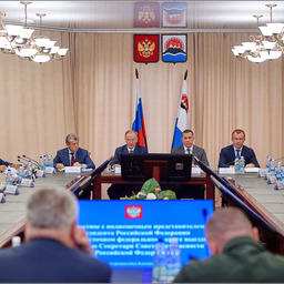 Секретарь Совета безопасности Николай ПАТРУШЕВ провел совещание на Камчатке. Фото пресс-службы краевого правительства
