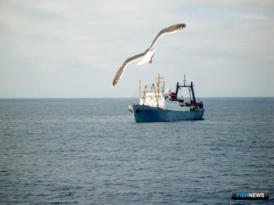 Российское судно в море