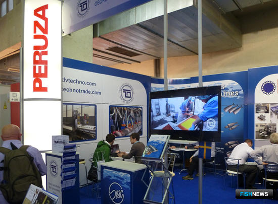 Совместный стенд компаний «Технологическое оборудование» и «ПЕРУЗА» на Seafood Expo 2014