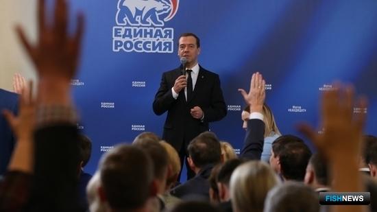 Премьер-министр Дмитрий МЕДВЕДЕВ выступил на форуме «Кандидат». Фото пресс-службы Правительства