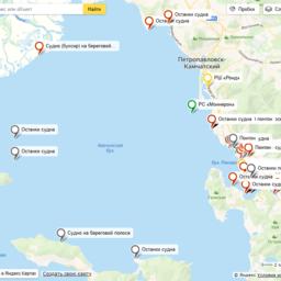 Брошенные в Авачинской бухте суда отображены на интерактивной карте