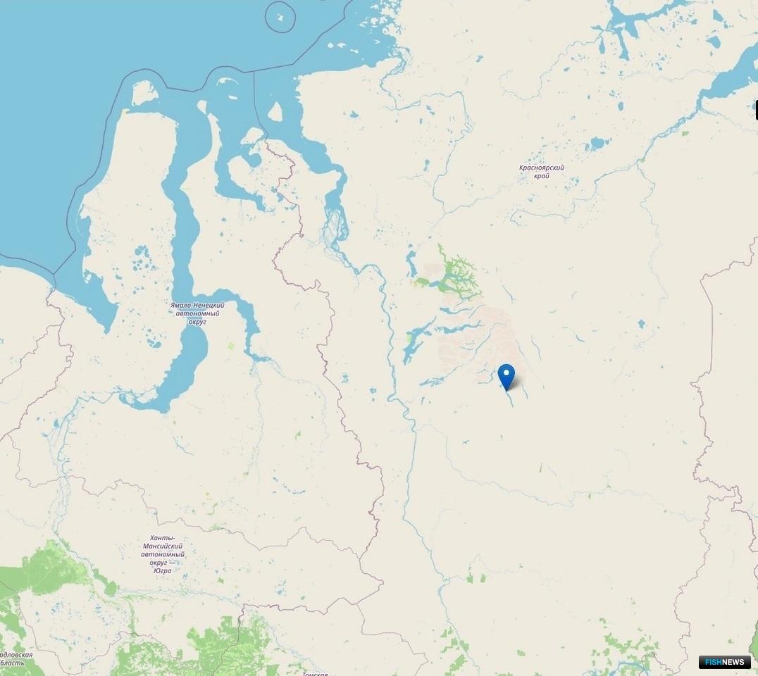 Карта озер красноярский край