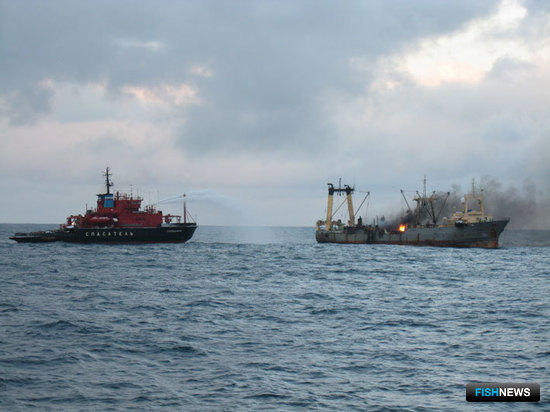 С 1995 г. спасатели оказали помощь 835 судам рыбопромыслового флота