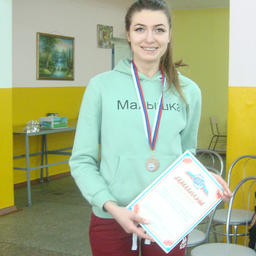 Бронзовый призер в личном зачете Валерия ГАВРИЛОВА, студентка Дальрыбвтуза