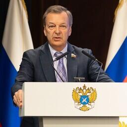 Первый заместитель председателя Совета Федерации Андрей ЯЦКИН выступил на коллегии Росрыболовства. Фото пресс-службы правительства