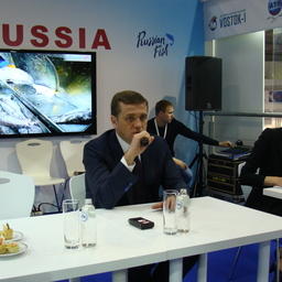 Руководитель Росрыболовства Илья ШЕСТАКОВ на выставке Seafood Expo Global в 2017 г.