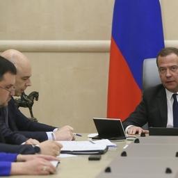 Совещание председателя правительства Дмитрия МЕДВЕДЕВА с вице-премьерами. Фото пресс-службы кабмина