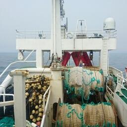 Промысловое судно в курильских водах. Архивное фото