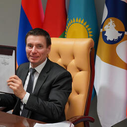 Министр по торговле Евразийской экономической комиссии Андрей СЛЕПНЕВ. Фото пресс-службы ЕЭК