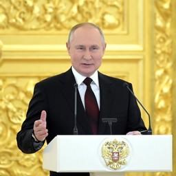 Президент Владимир ПУТИН на церемонии вручения верительных грамот. Фото пресс-службы главы государства